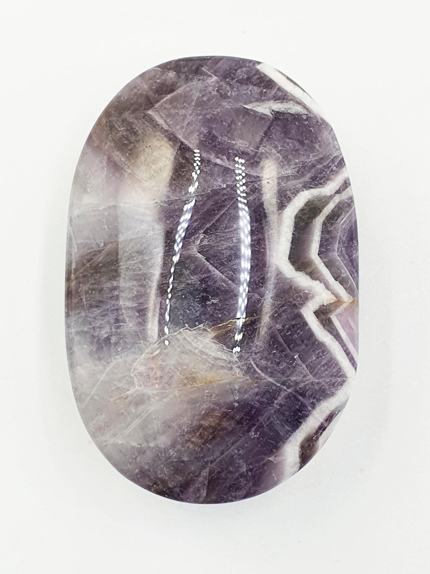 Dream Amethyst Palm Stone - Intuition & Spiritual Protection Crystal - 80g