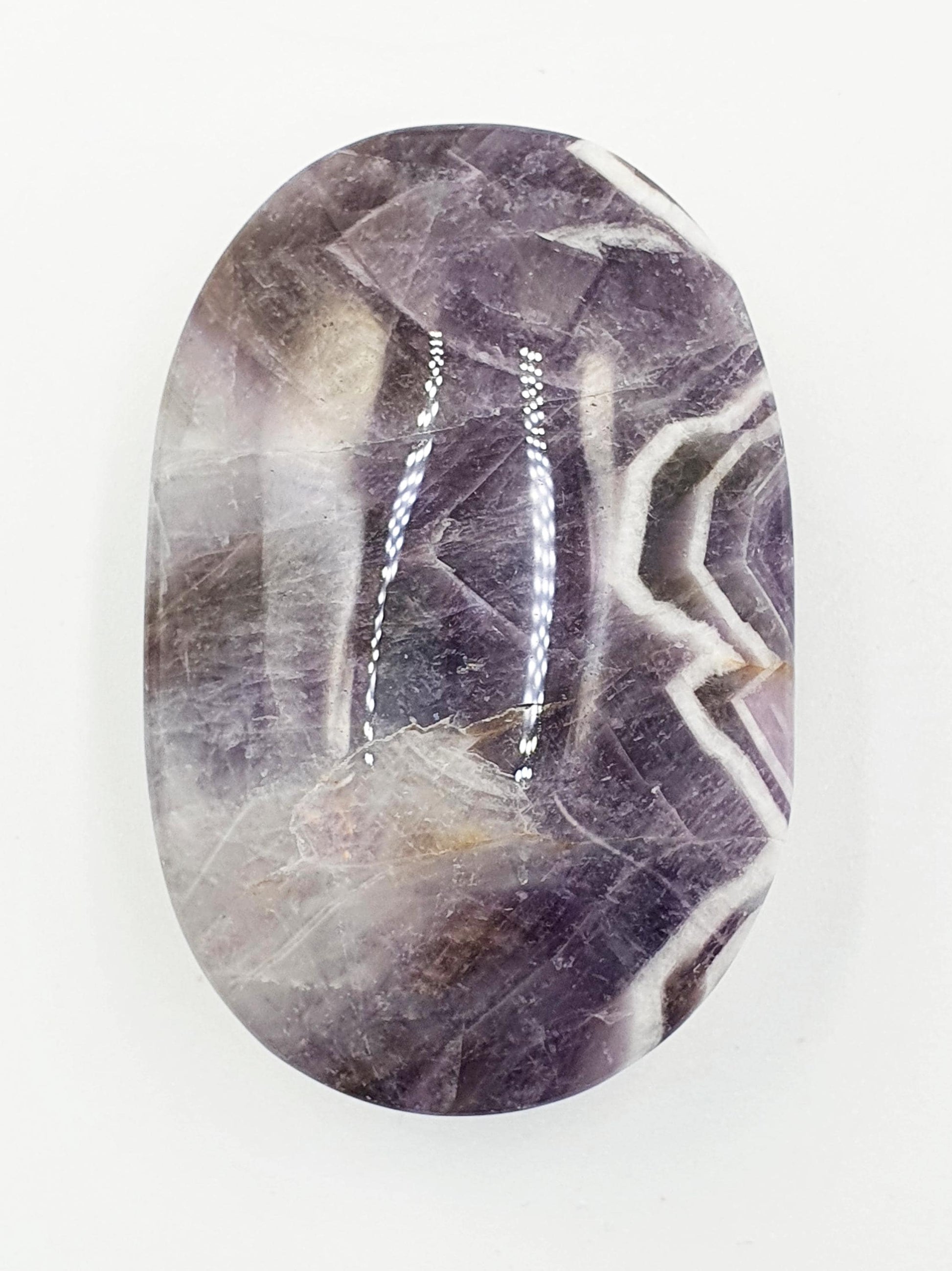 Dream Amethyst Palm Stone - Intuition & Spiritual Protection Crystal - 80g