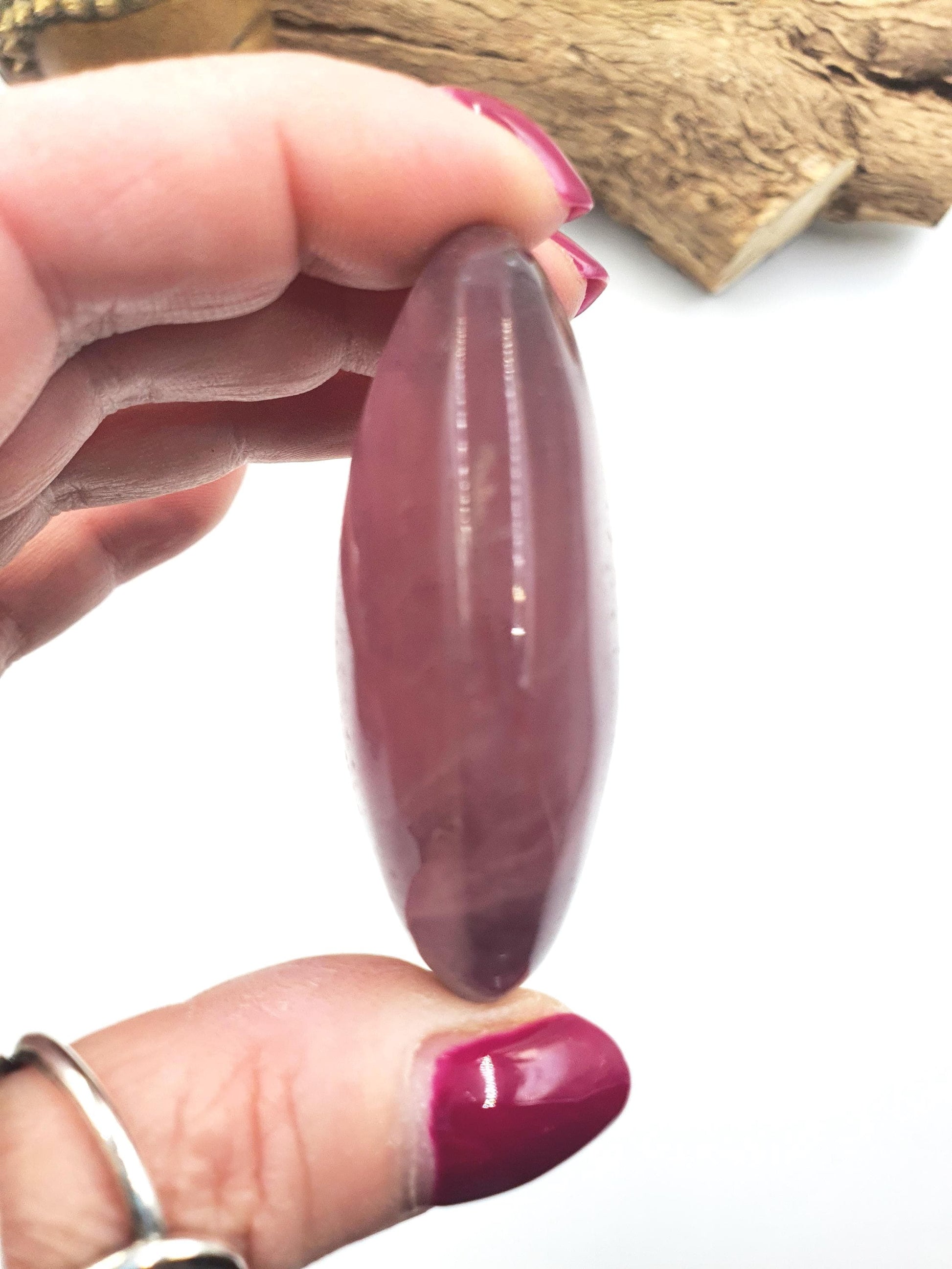 High Grade Rainbow Fluorite Palm Stone - Focus and Clarity Healing Crystal - 90g