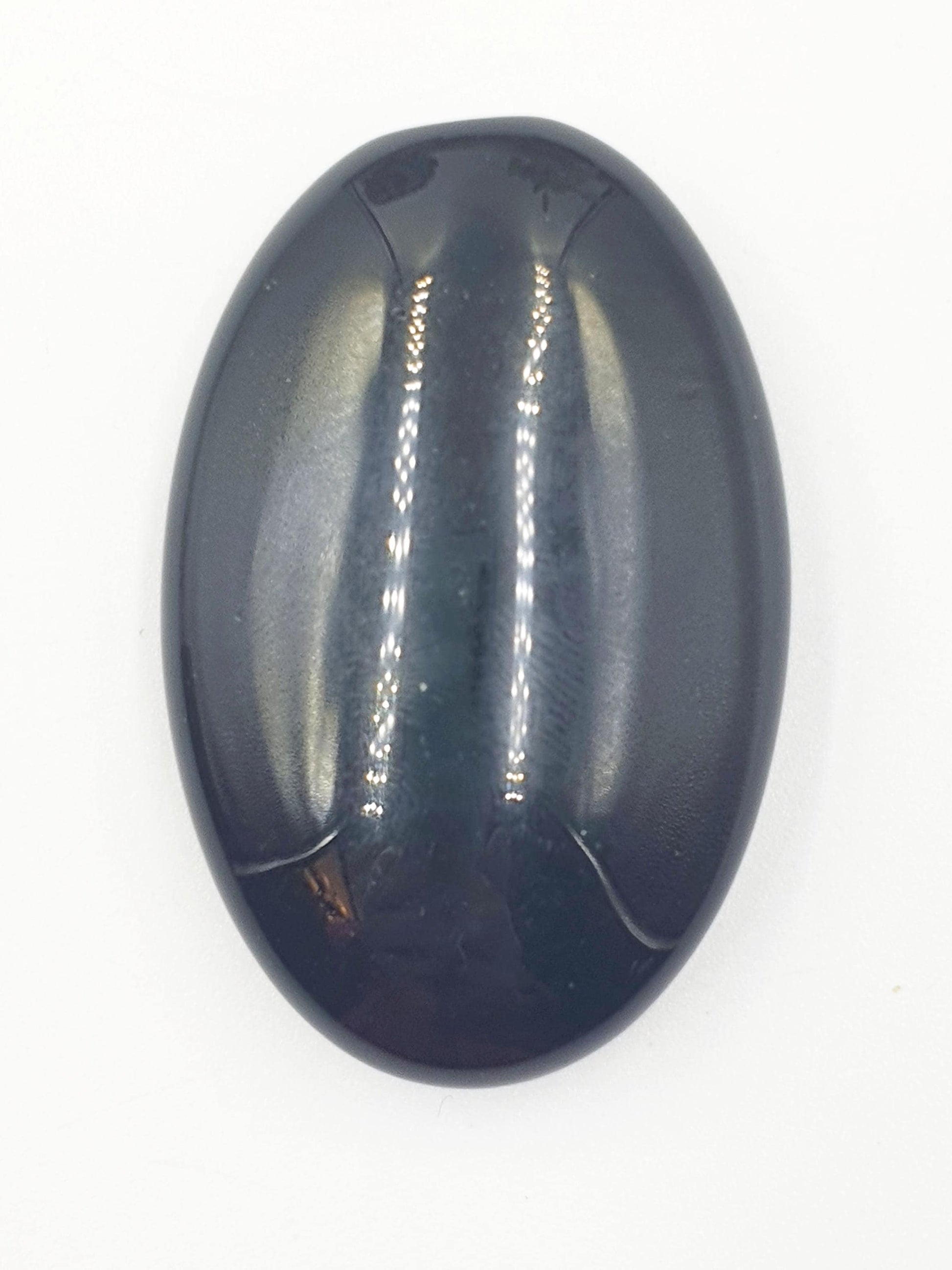 Black Obsidian Palm Stone - Protection & Grounding Healing Crystal - 40g