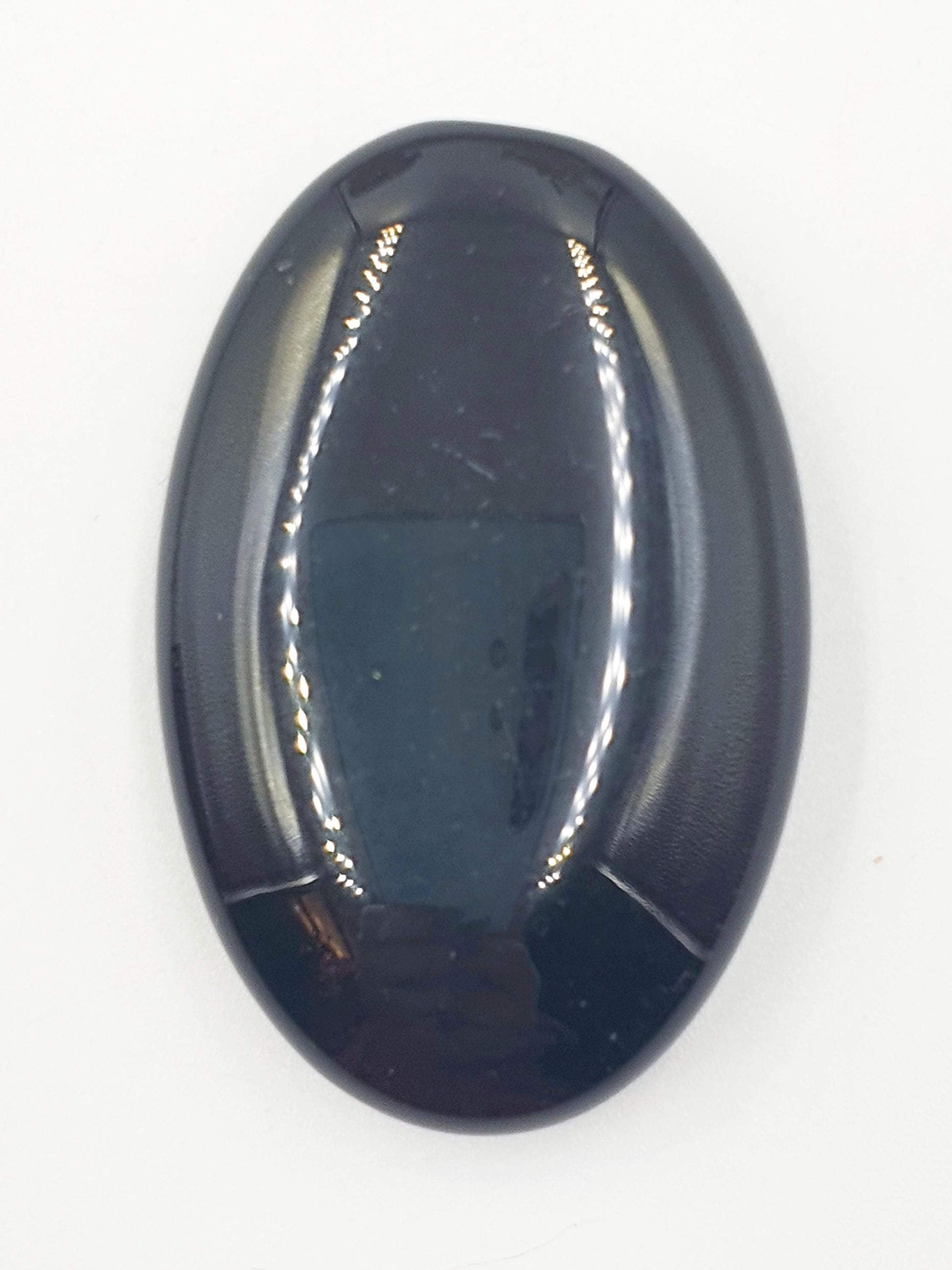 Black Obsidian Palm Stone - Protection & Grounding Healing Crystal - 40g