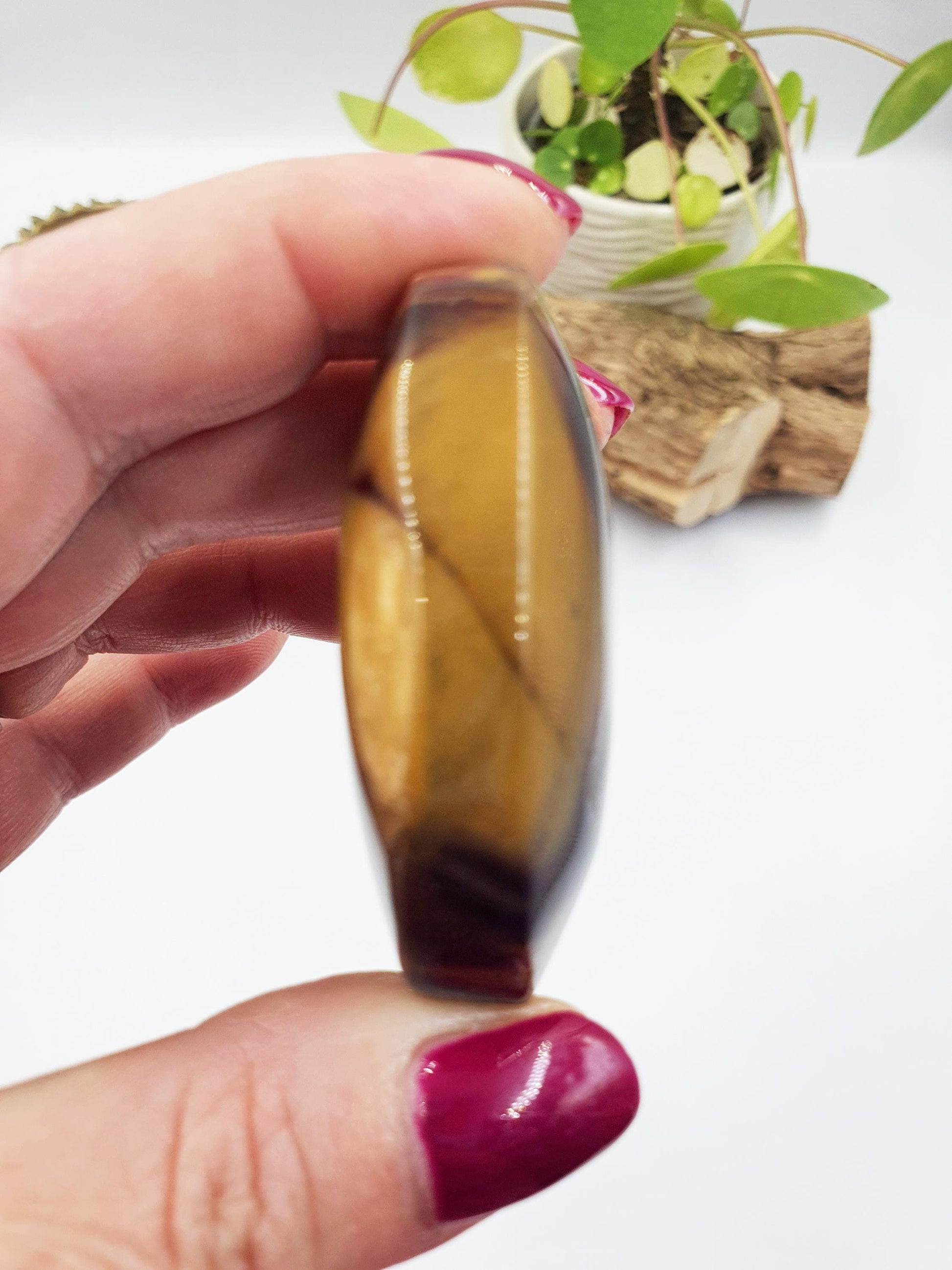 Mookaite Jasper Palm Stone - Grounding and Vitality Healing Crystal, 65g