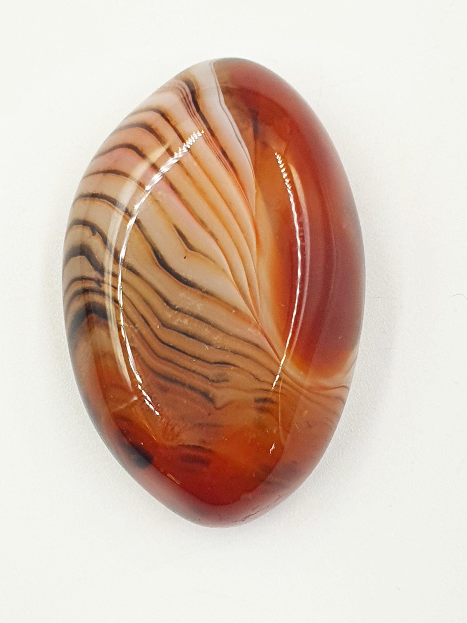 Sardonyx Palm Stone - Strength & Protection Healing, 40g
