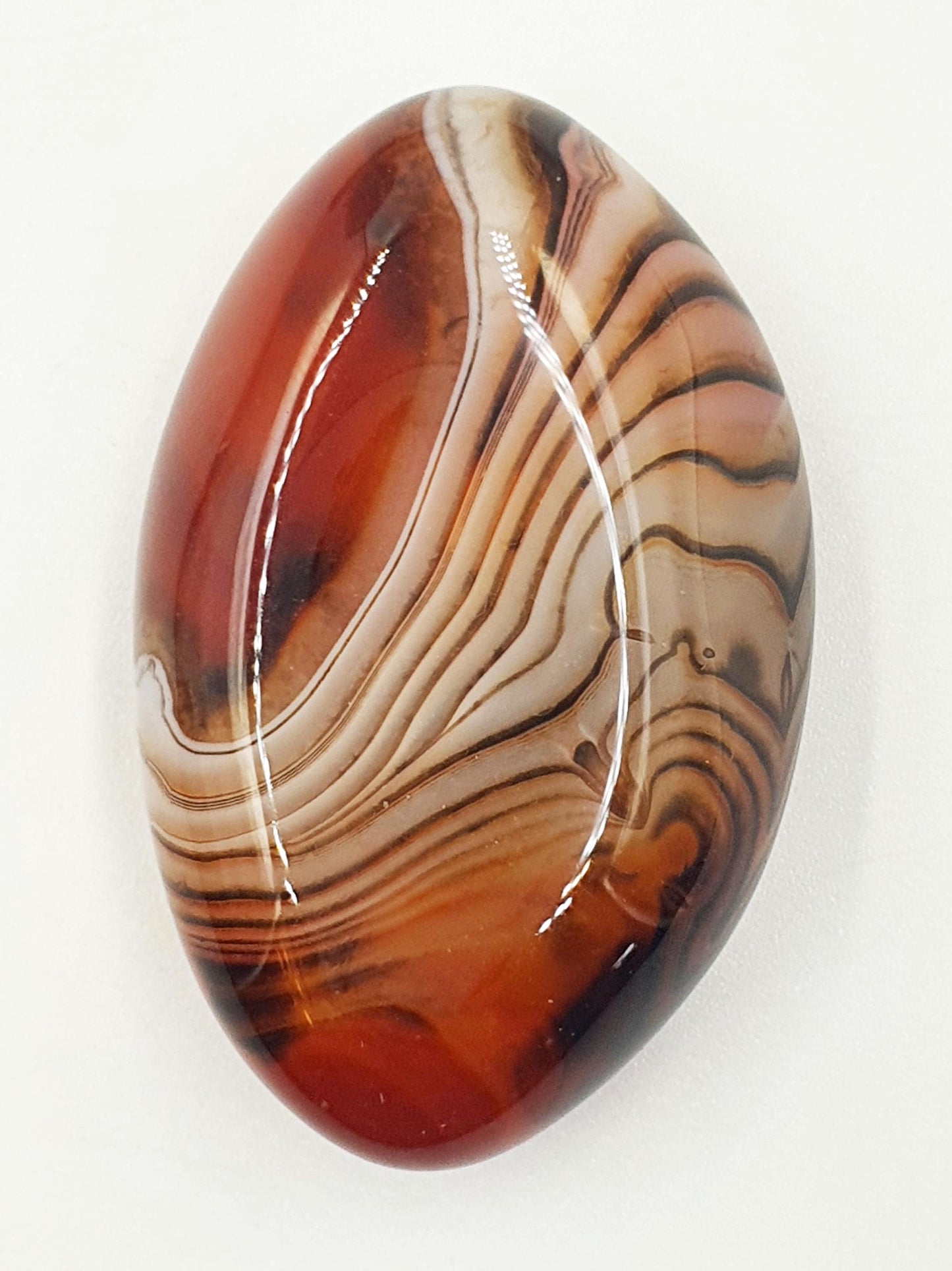 Sardonyx Palm Stone - Strength & Protection Healing, 40g