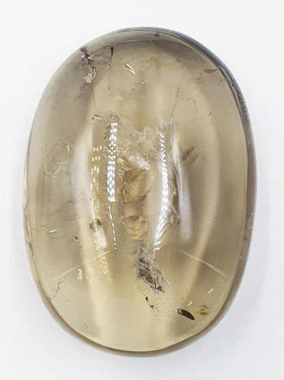 Large High Grade Large Smoky Quartz Palm Stone - Grounding & Protection Crystal, 185g