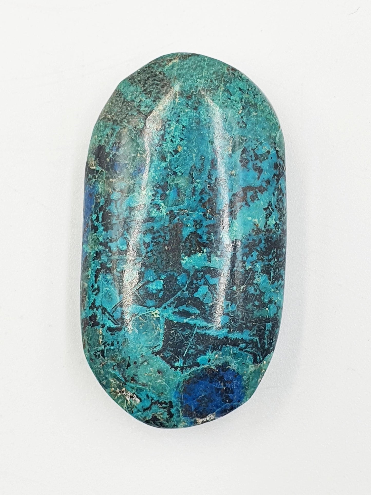 Phoenix Turquoise Palm Stone: Reiki and Meditation Crystal, 35g