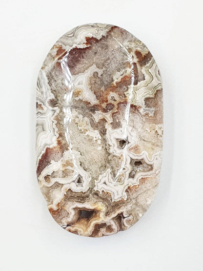 Mexican Crazy Lace Agate Palm Stone - Joy, Positivity & Protection Healing Crystal, 45g