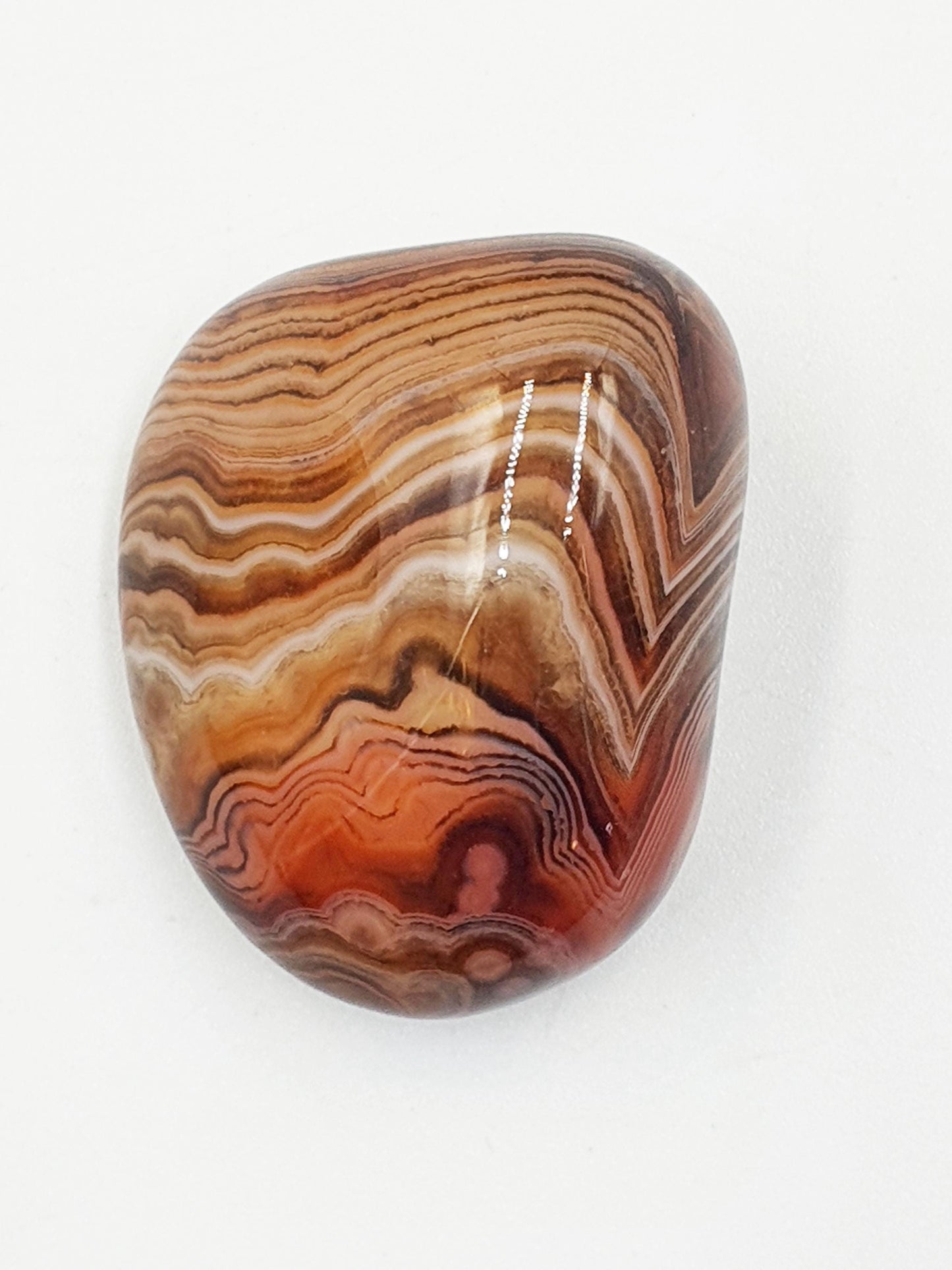 Little Sardonyx Palm Stone - Strength & Protection Healing, 35g