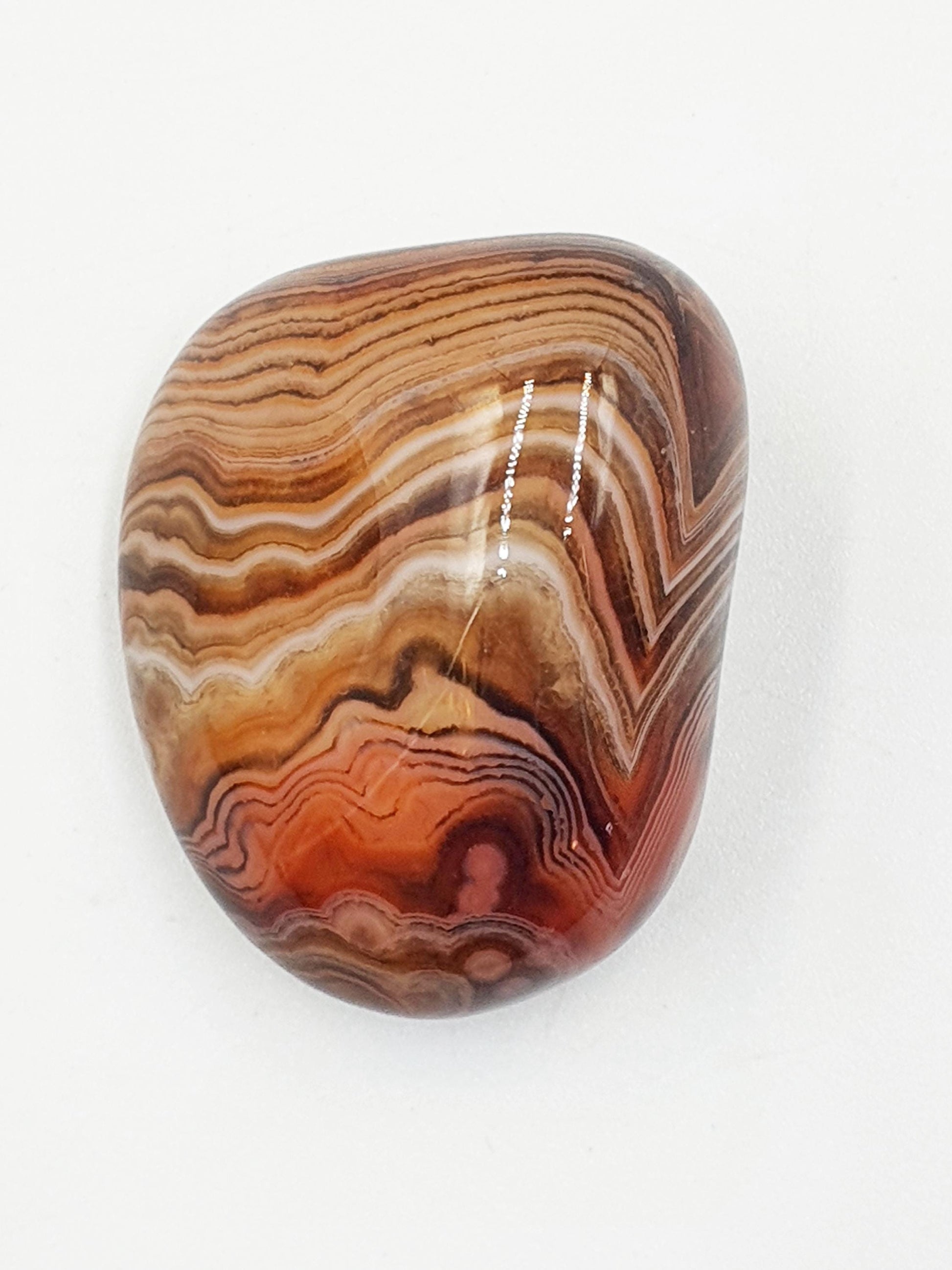Little Sardonyx Palm Stone - Strength & Protection Healing, 35g