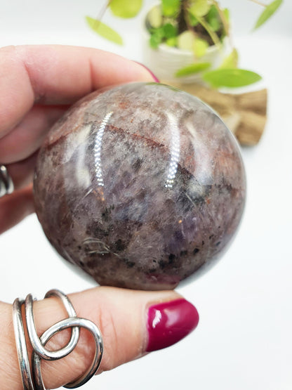 Auralite-23 Sphere - Ancient Wisdom, Intuition & Spiritual Awakening Healing Crystal Ball, 64mm