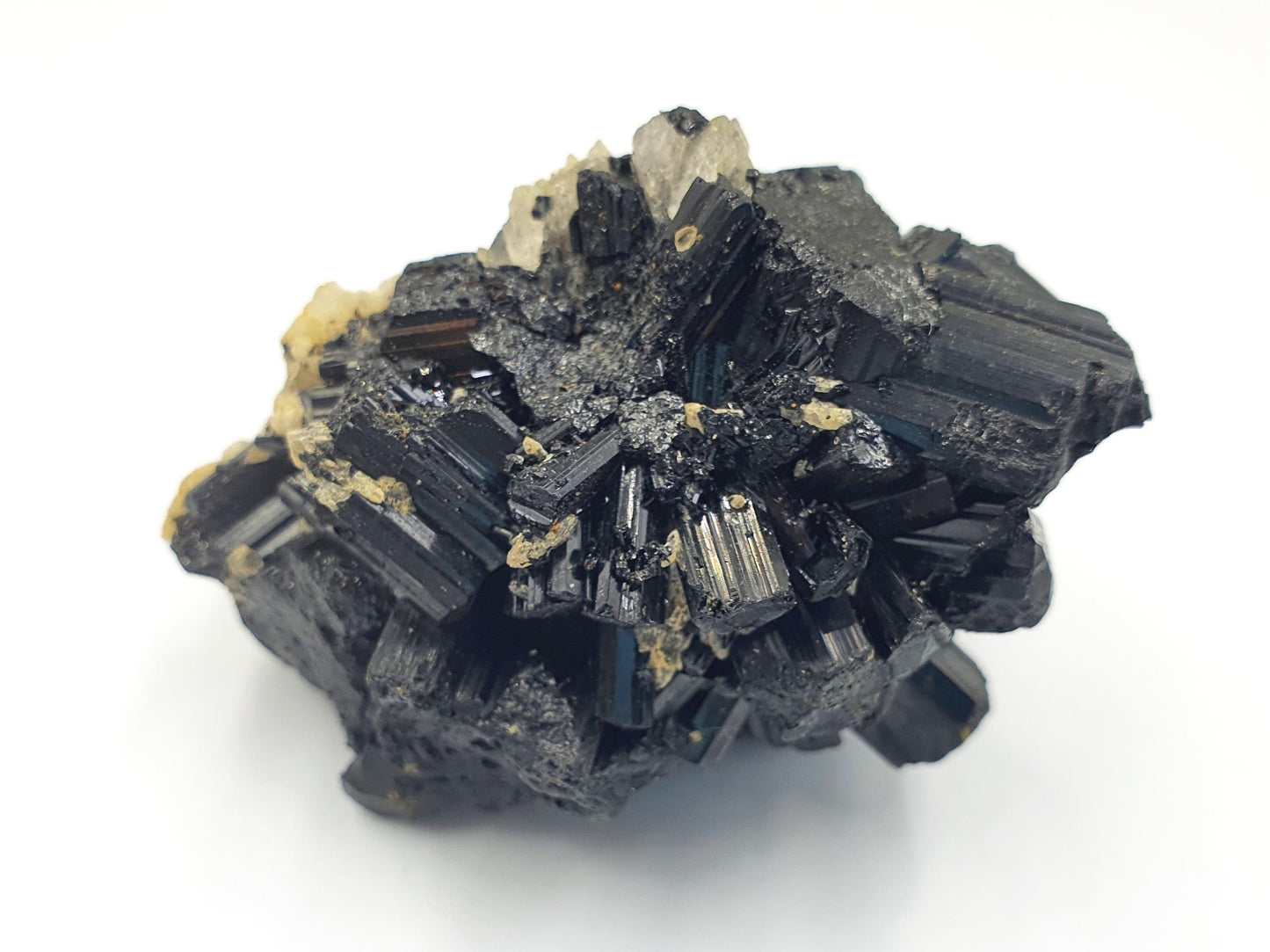 Flashy Raw Zambian Tourmaline Cluster Specimen - Natural Protection and Grounding Crystal - 90g