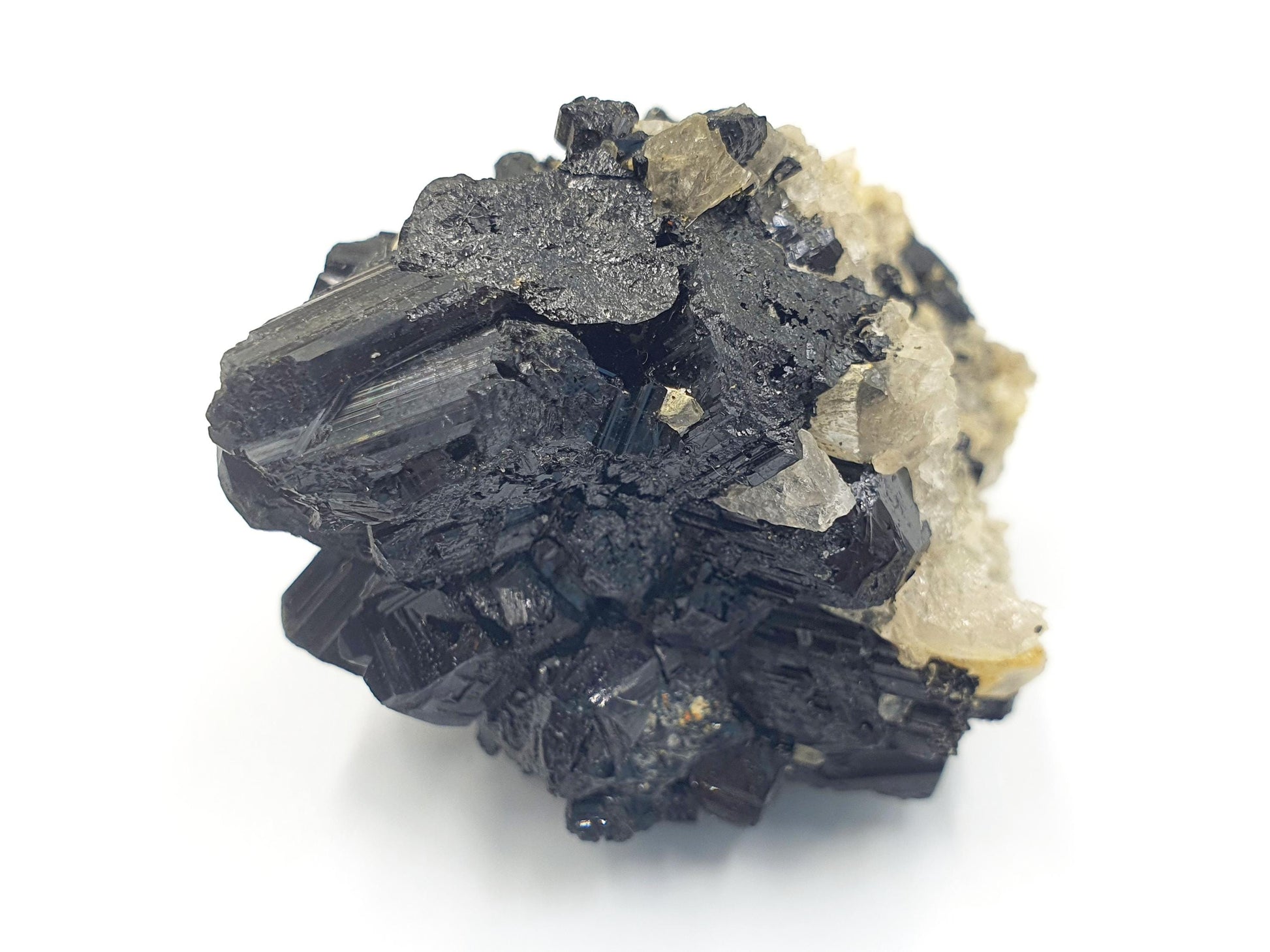 Flashy Raw Zambian Tourmaline Cluster Specimen - Natural Protection and Grounding Crystal - 90g