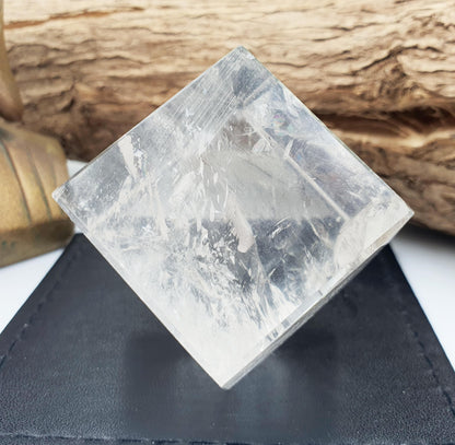Clear Quartz Heptahedron (Cube) – Clarity, Energy Amplification & Manifestation Sacred Geometry Crystal, 185g