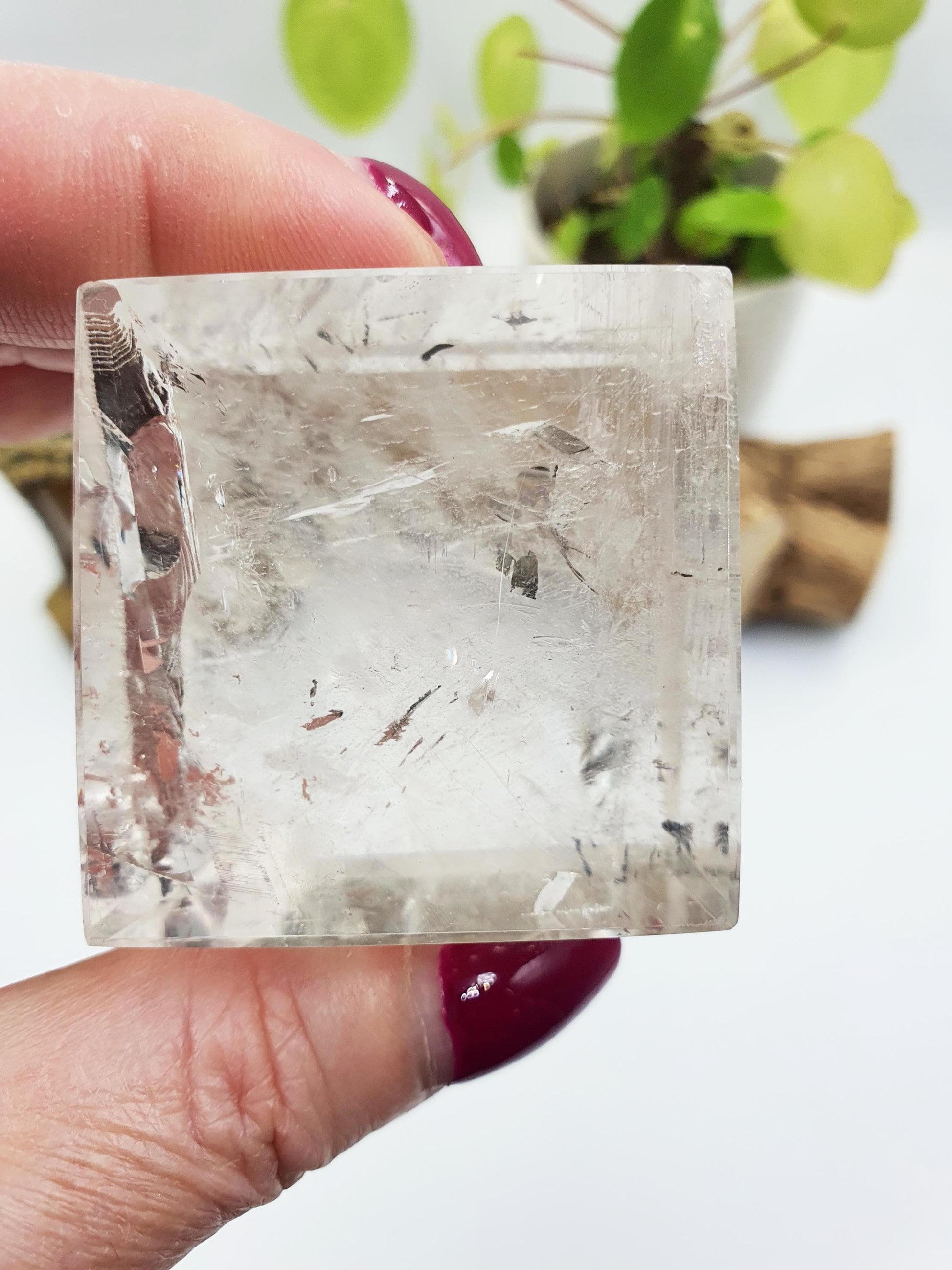 Clear Quartz Heptahedron (Cube) – Clarity, Energy Amplification & Manifestation Sacred Geometry Crystal, 185g