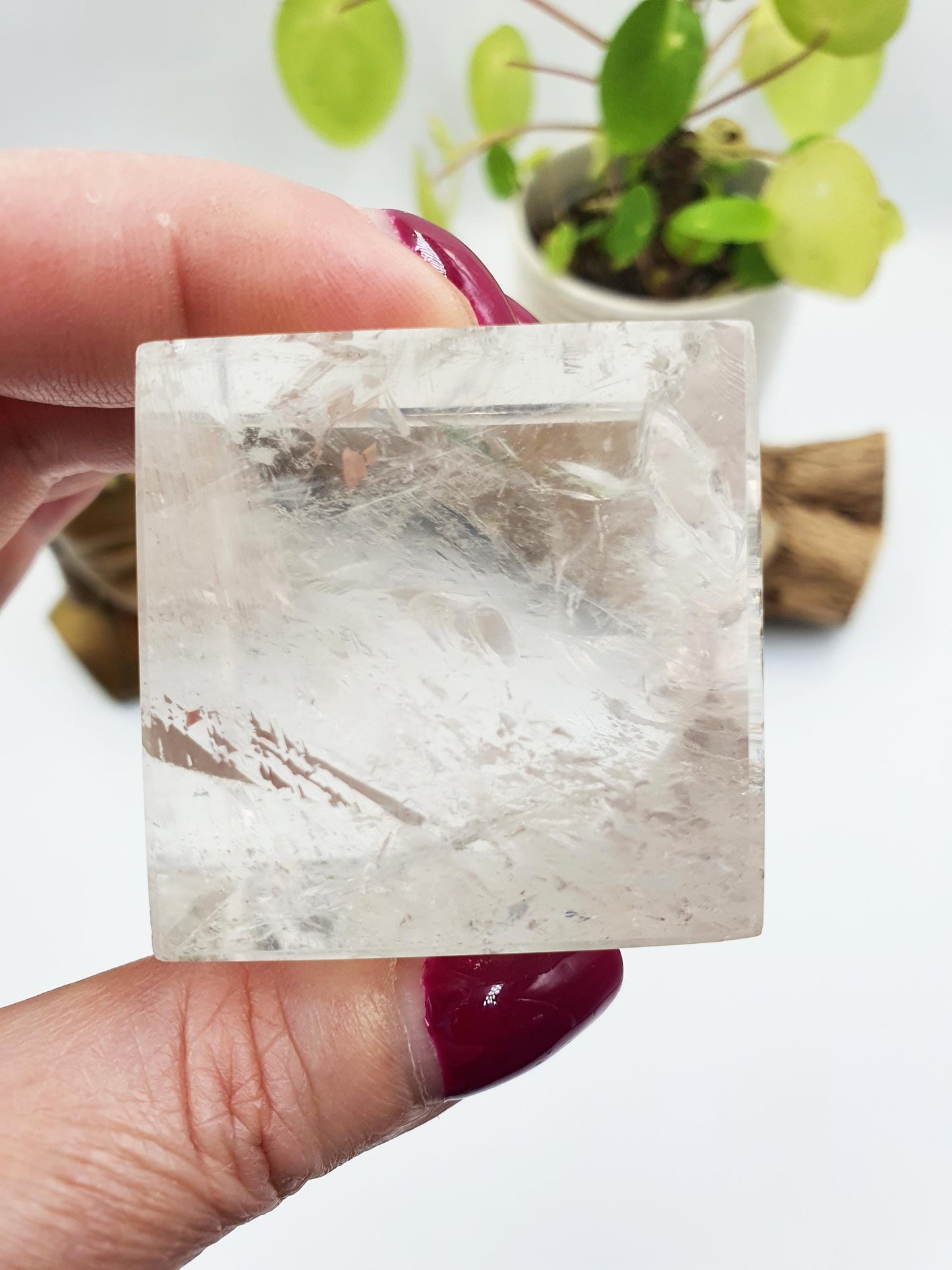 Clear Quartz Heptahedron (Cube) – Clarity, Energy Amplification & Manifestation Sacred Geometry Crystal, 185g