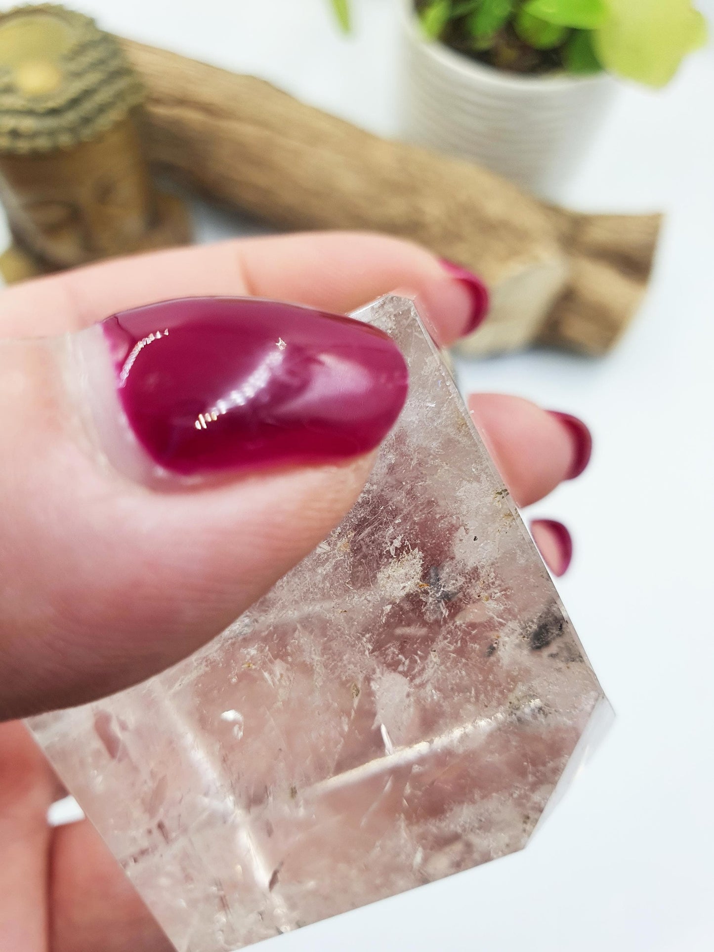 Clear Quartz Heptahedron (Cube) – Clarity, Energy Amplification & Manifestation Sacred Geometry Crystal, 185g