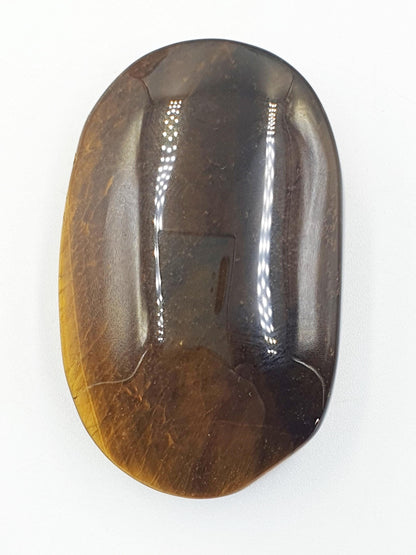 High Grade Yellow Tigers Eye Palm Stone - Protection & Courage Crystal - 50g