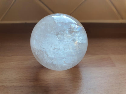 Flashy Optical Calcite Sphere – Clarity, Focus & Energy Amplification Healing Crystal Ball, 54mm