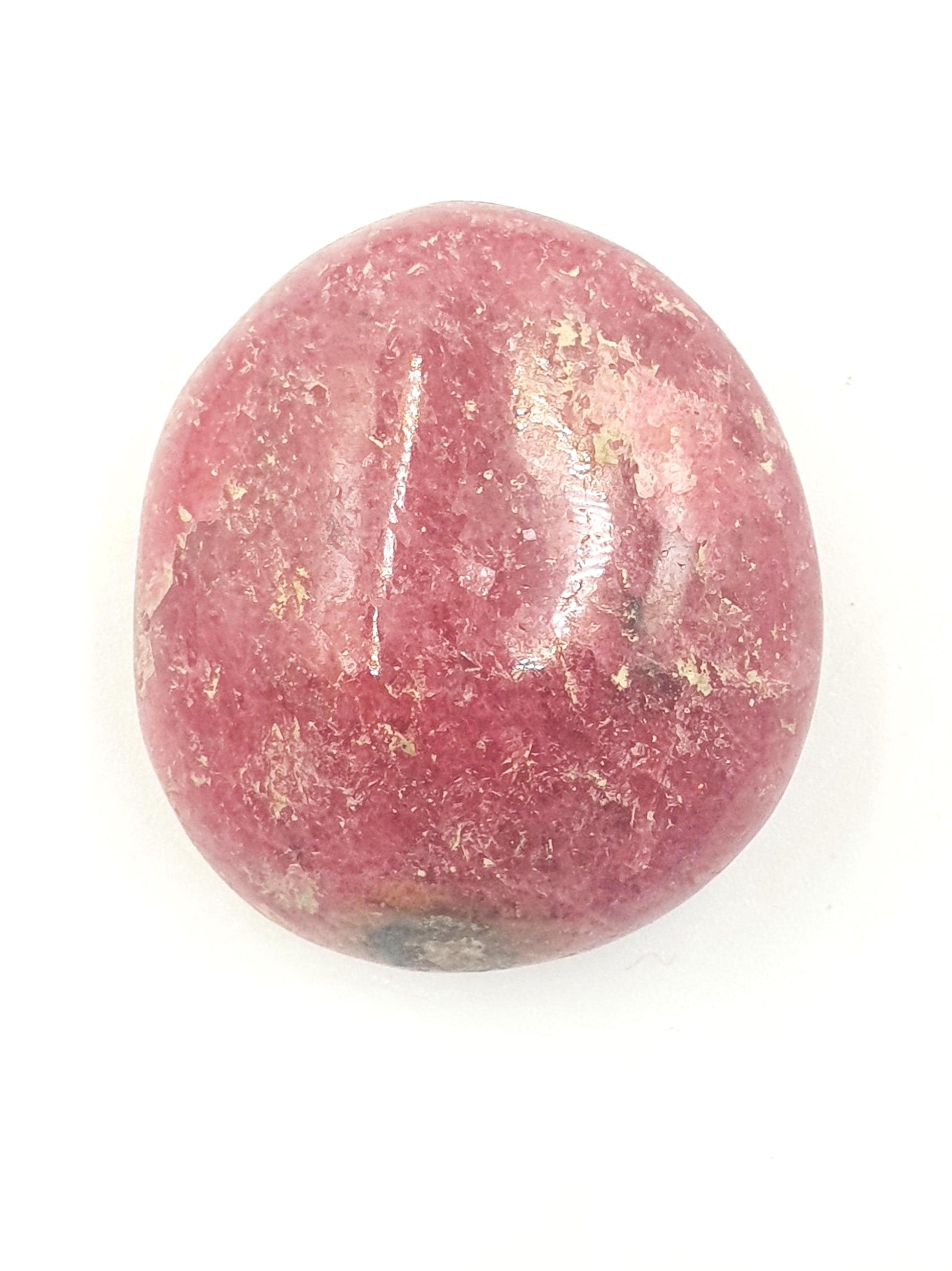 Rhodonite Palm Stone - Emotional Healing & Heart Chakra Crystal - 65g