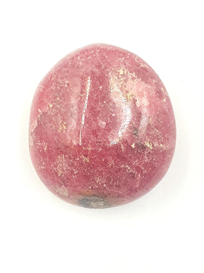 Rhodonite Palm Stone - Emotional Healing & Heart Chakra Crystal - 65g