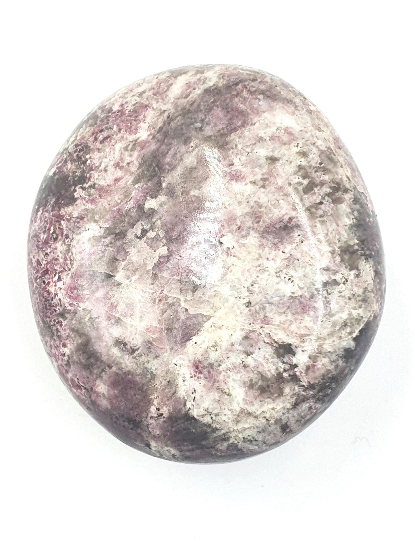 Plum Blossom Tourmaline Palm Stone (Rubellite) – Love, Compassion & Emotional Healing Crystal, 85g