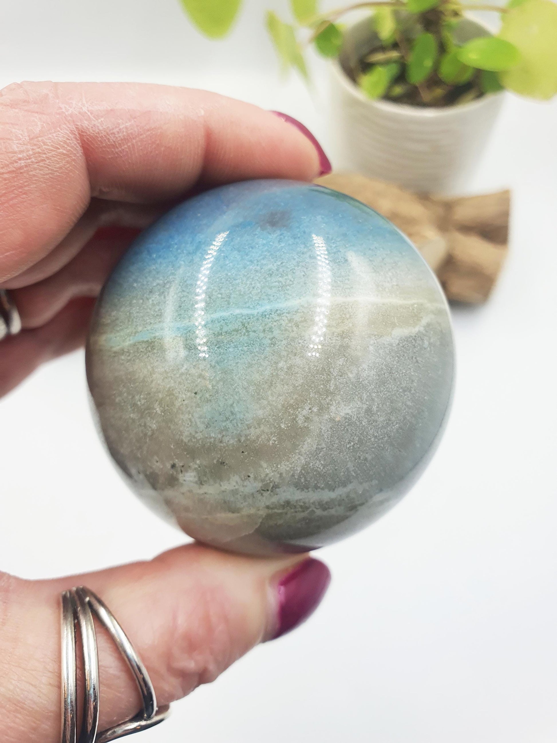 Trolleite Sphere – Peace, Spiritual Awakening & Emotional Healing Crystal Ball, 61mm