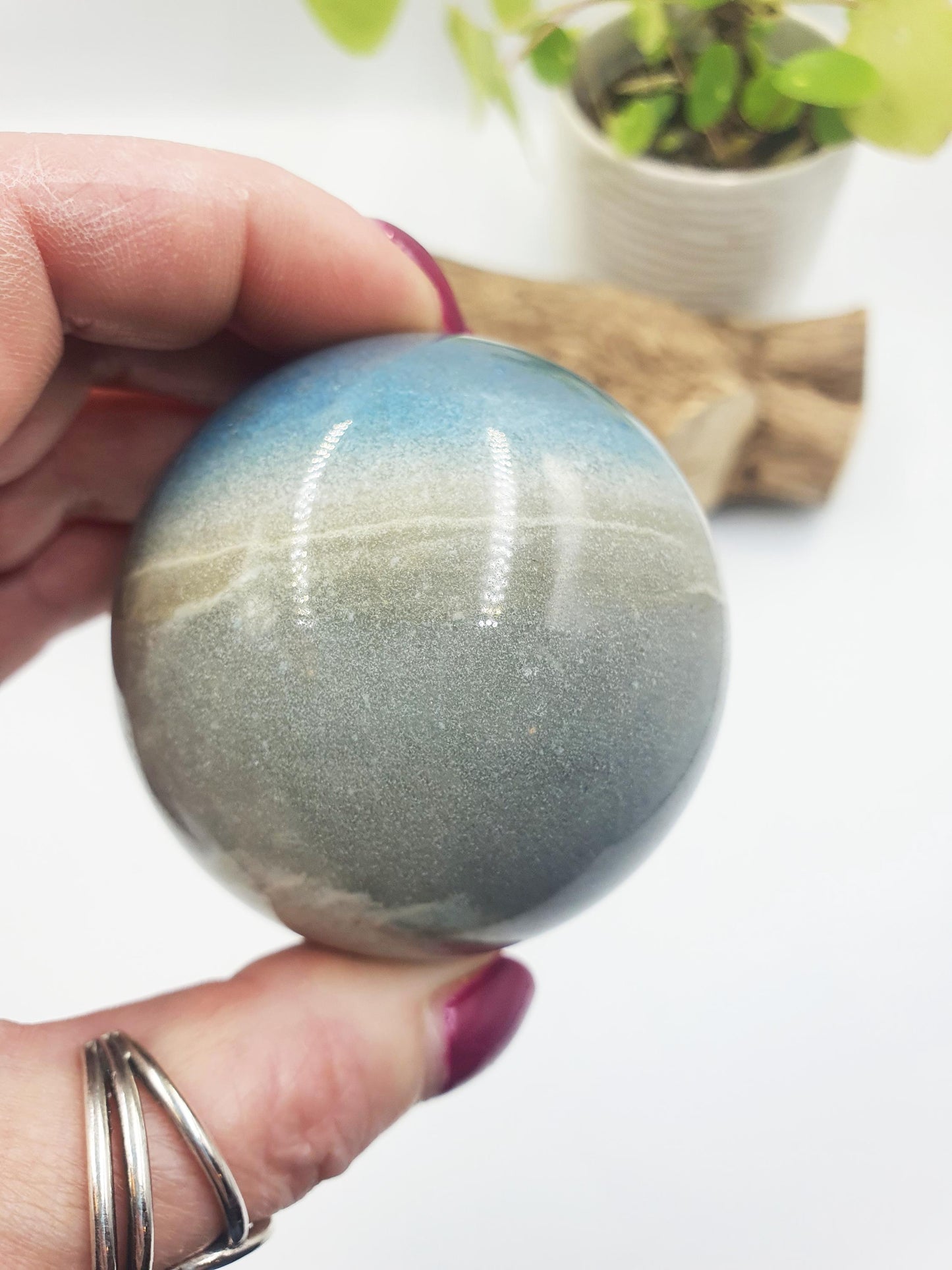 Trolleite Sphere – Peace, Spiritual Awakening & Emotional Healing Crystal Ball, 61mm