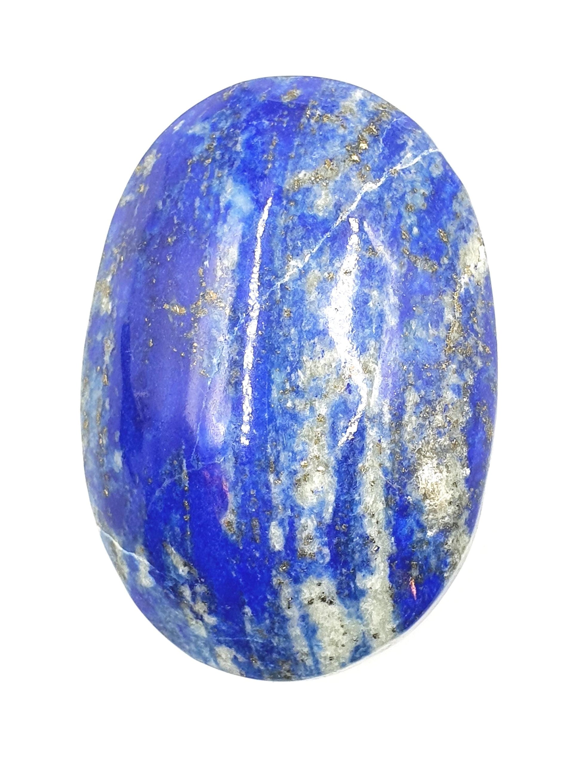 Large Lapis Lazuli Palm Stone - Wisdom & Truth Third Eye Chakra Crystal - 140g