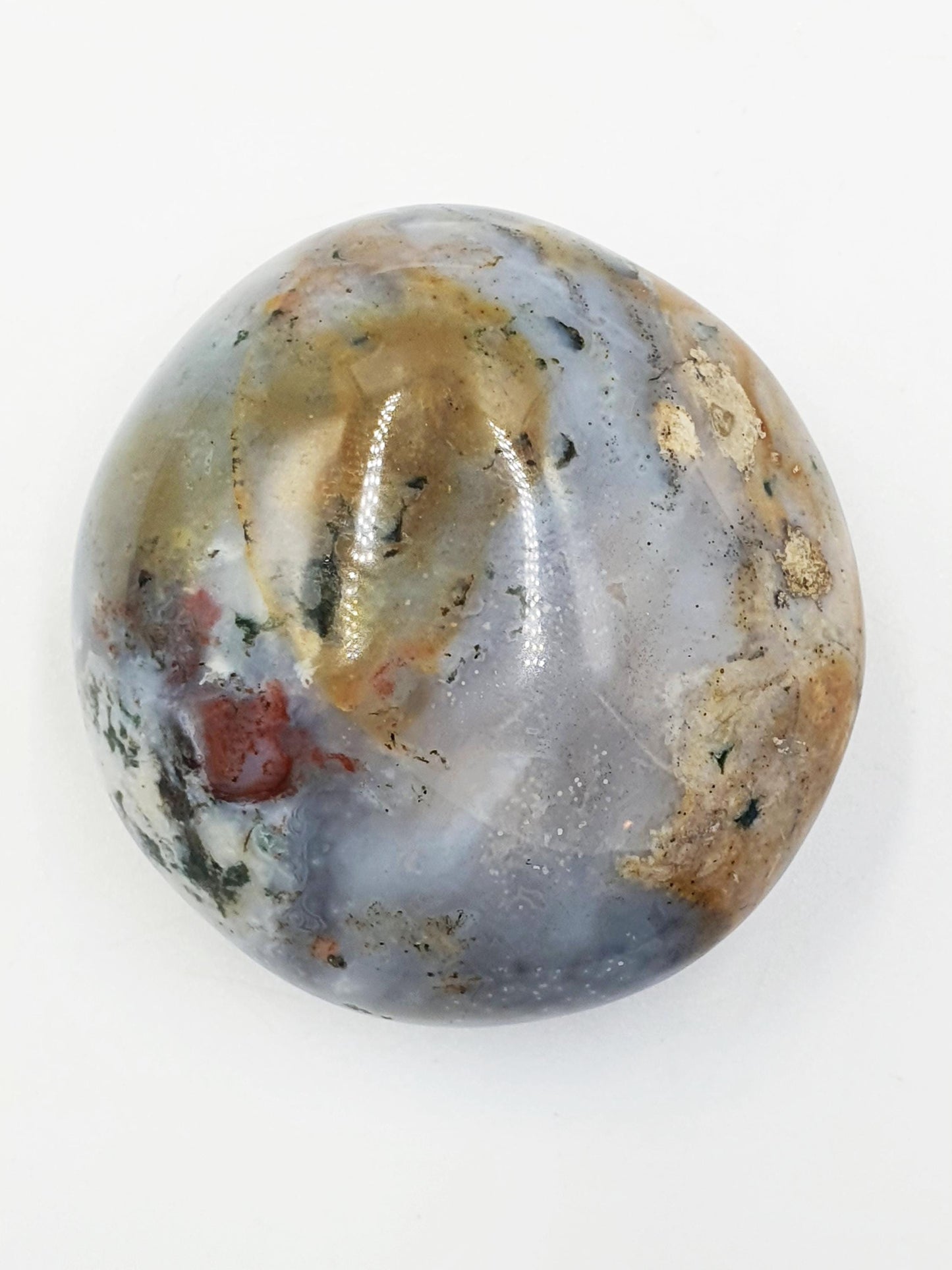 Large Ocean Jasper Palm - Joy & Renewal Healing Crystal - 110g