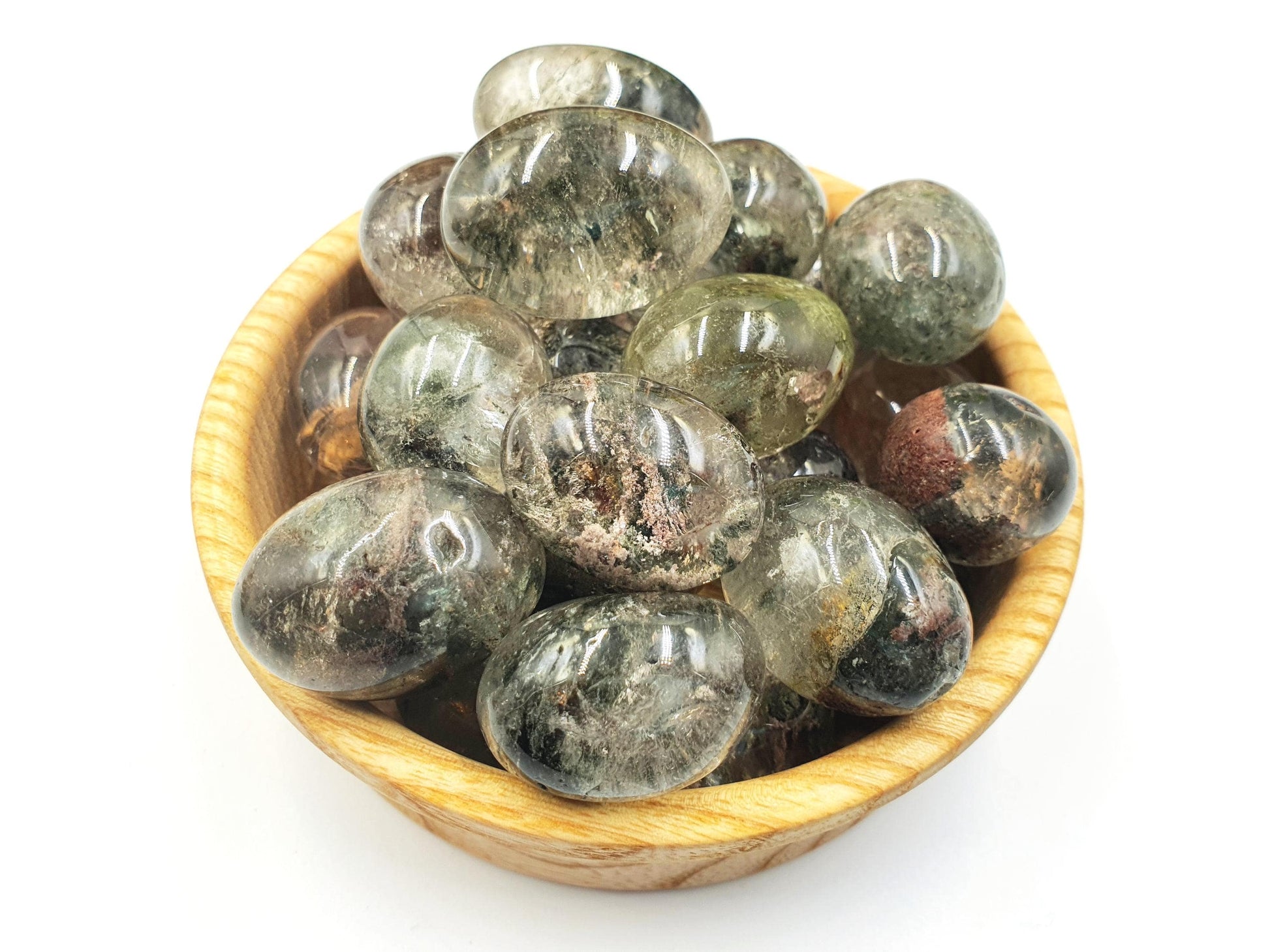 Garden Quartz (Lodolite) Tumble Stones – Manifestation, Clarity & Spiritual Healing Crystals, 2-3cm