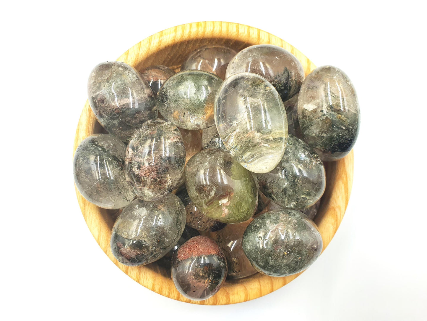 Garden Quartz (Lodolite) Tumble Stones – Manifestation, Clarity & Spiritual Healing Crystals, 2-3cm