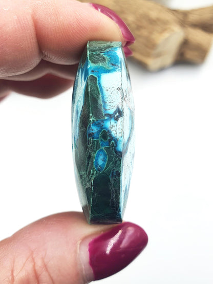 Chrysocolla & Malachite Palm Stone – Healing, Transformation and Emotional Balance Crystal, 50g