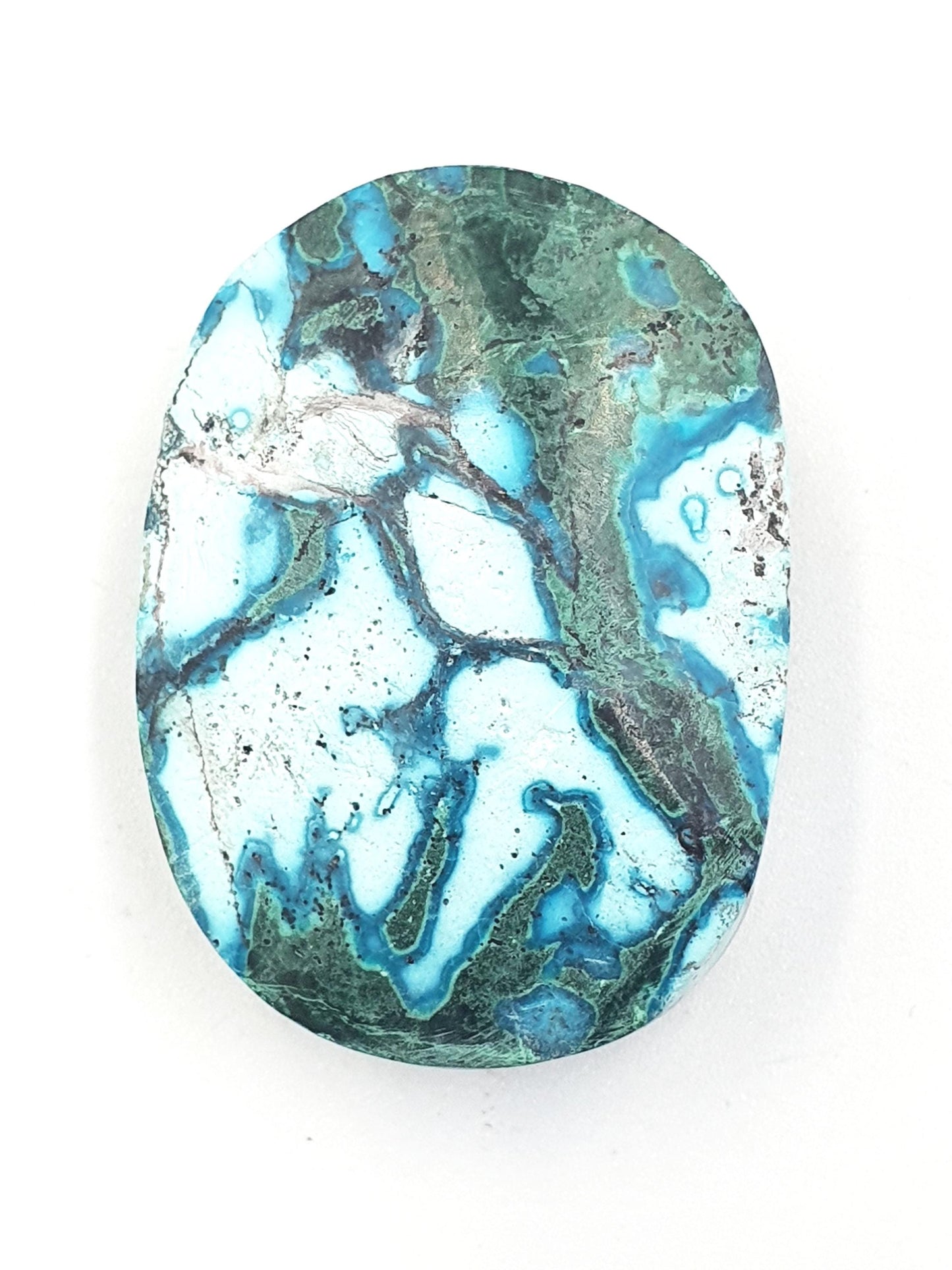 Chrysocolla & Malachite Palm Stone – Healing, Transformation and Emotional Balance Crystal, 50g