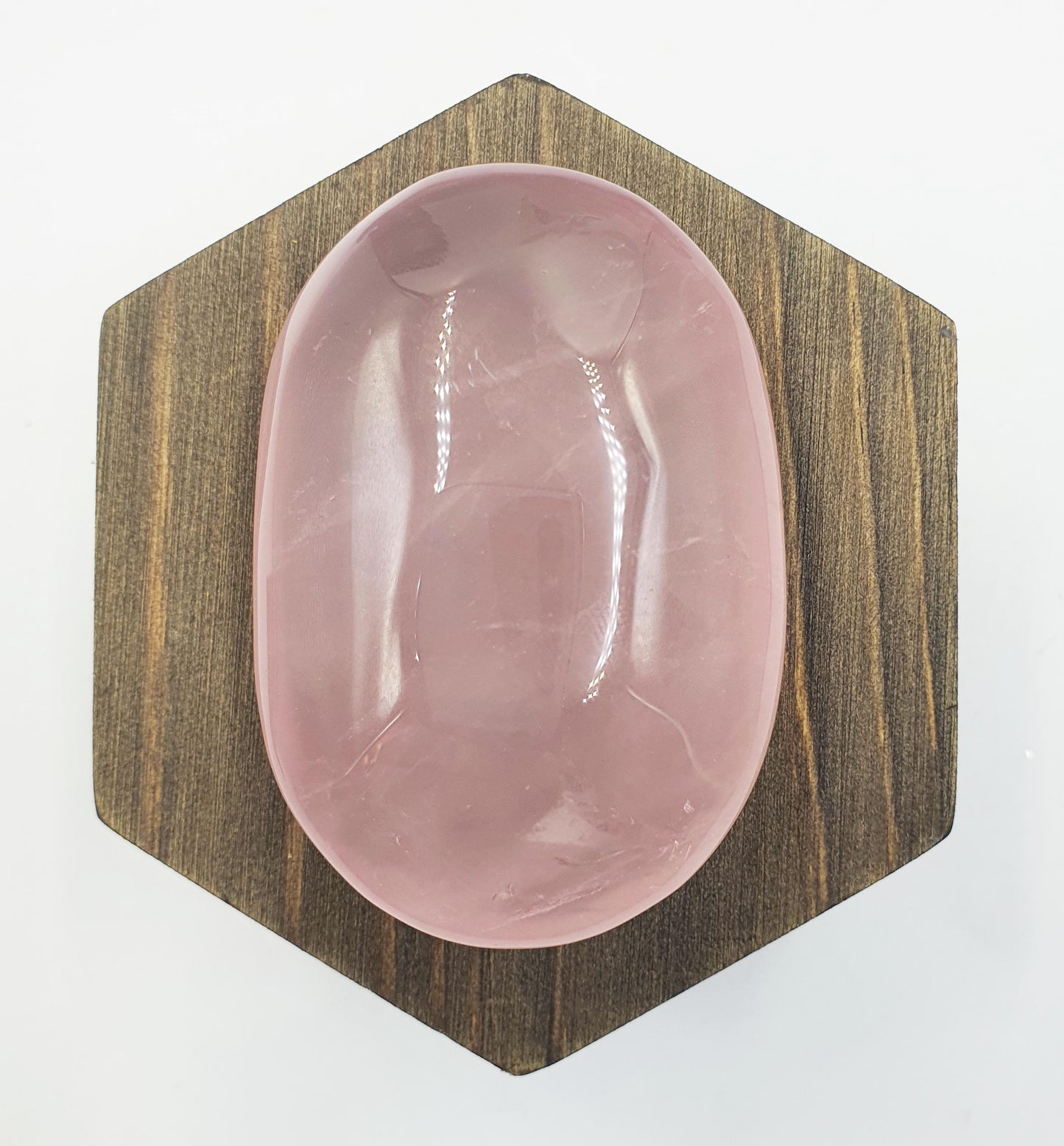 Large Rose Quartz Palm Stone - Love & Compassion Healing Crystal, 115g