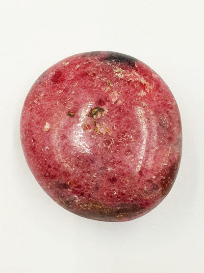 Rhodonite Palm Stone - Emotional Healing & Heart Chakra Crystal - 80g