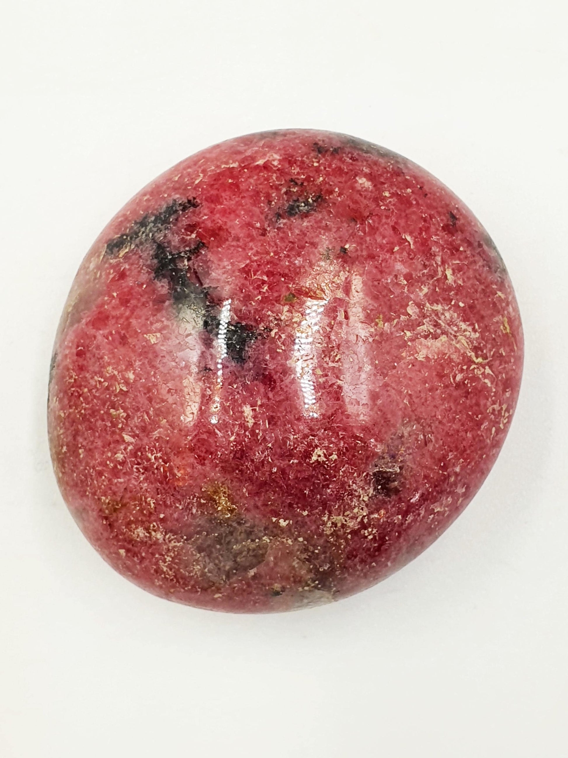 Rhodonite Palm Stone - Emotional Healing & Heart Chakra Crystal - 80g