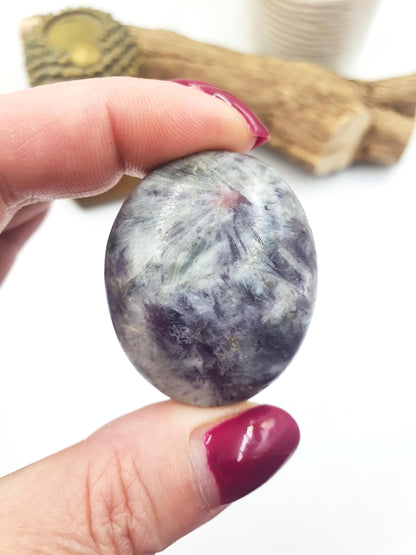 Little Unicorn Stone Palm Stone (Pegmatite) – Calm, Comfort & Emotional Healing Crystal, 40g
