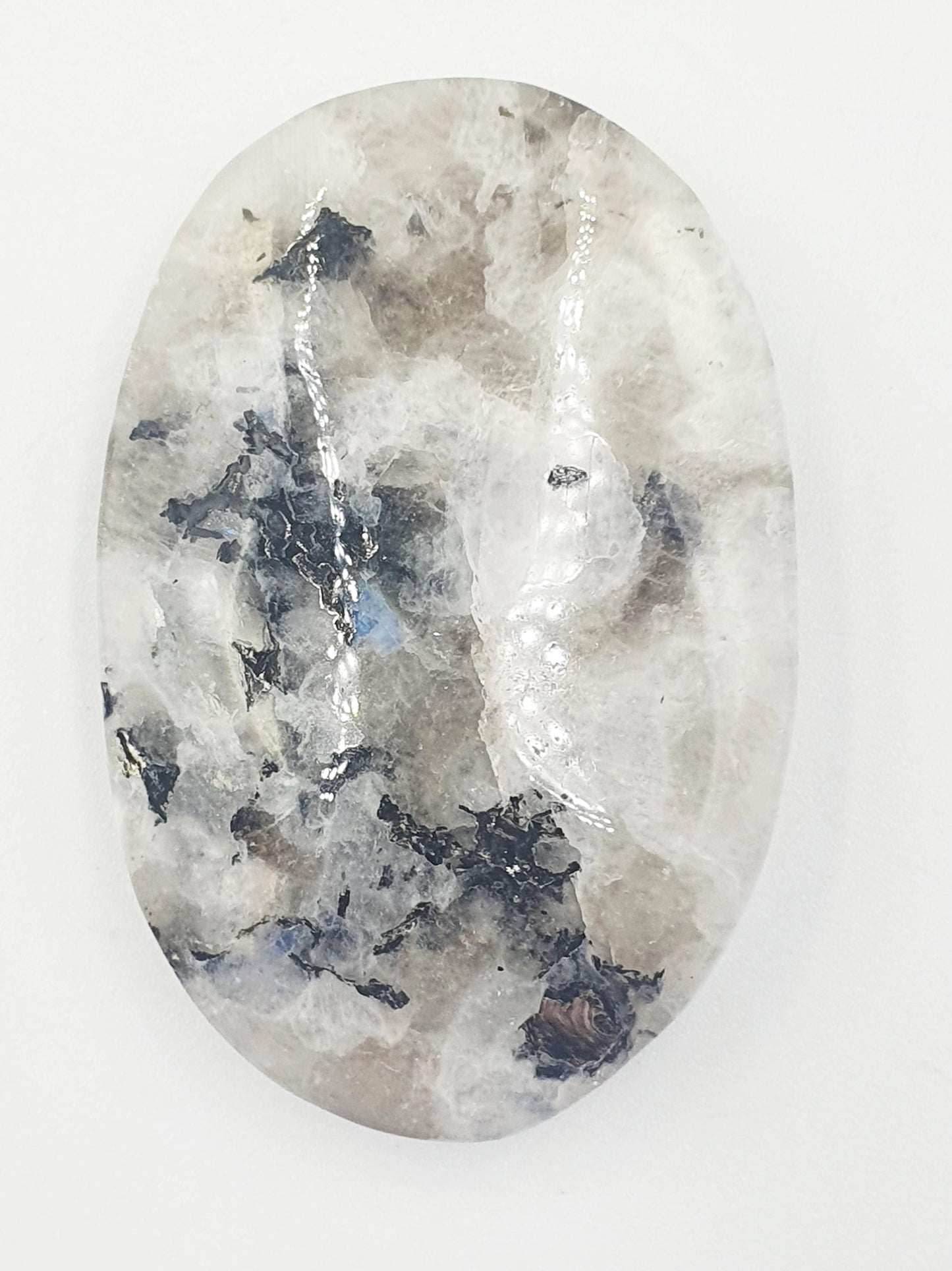 Rainbow Moonstone Palm Stone – Intuition, Balance & Feminine Energy Healing Crystal, 45g