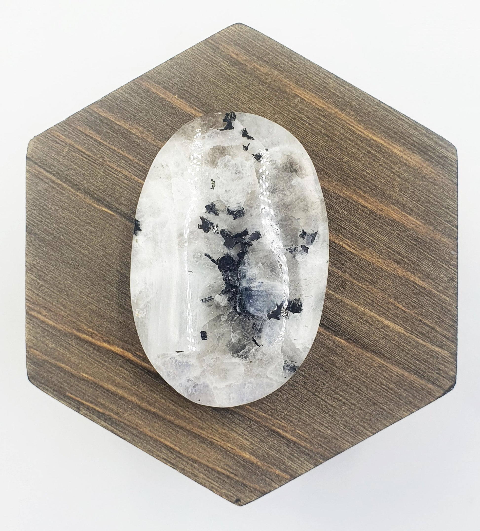 Rainbow Moonstone Palm Stone – Intuition, Balance & Feminine Energy Healing Crystal, 45g