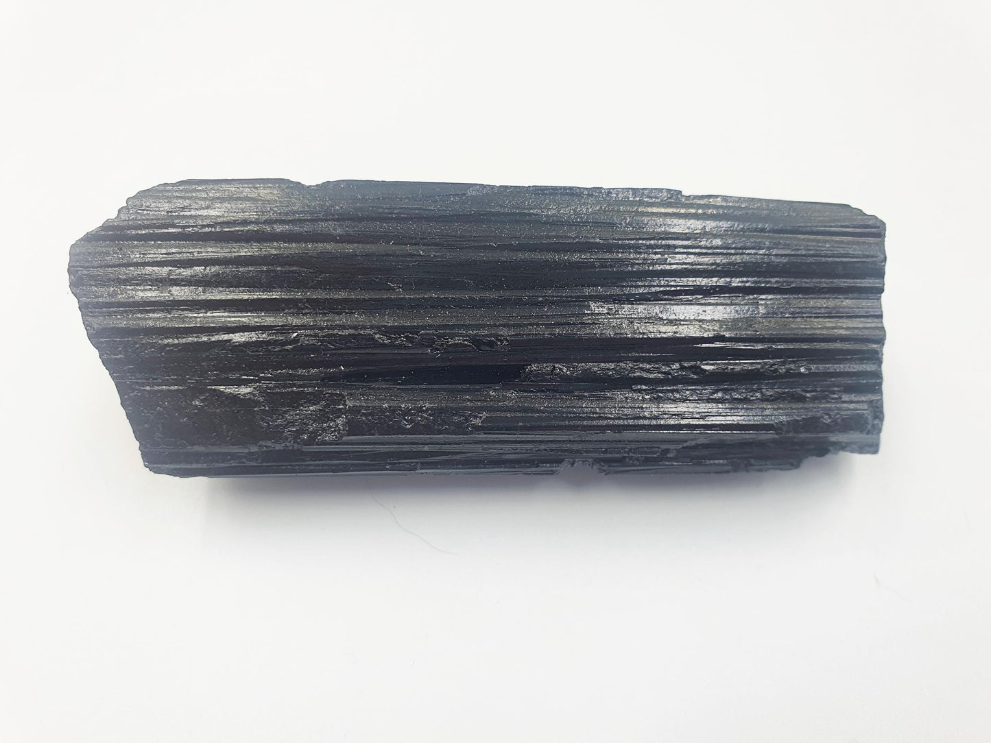 Flashy Raw Black Tourmaline Specimen - Natural Protection and Grounding Crystal - 135g