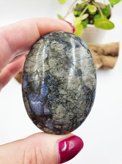 Que Sera (Llanite) Palm Stone - Uplifting & High Vibration Healing Crystal - 100g
