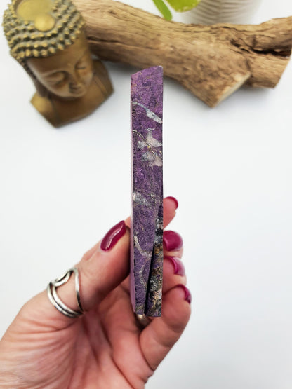 Purpurite Slab - Spiritual Awakening & Intuition Crystal Slice, 170g