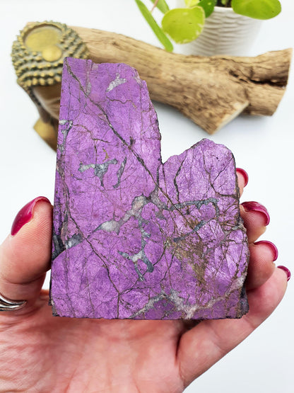 Purpurite Slab - Spiritual Awakening & Intuition Crystal Slice, 170g