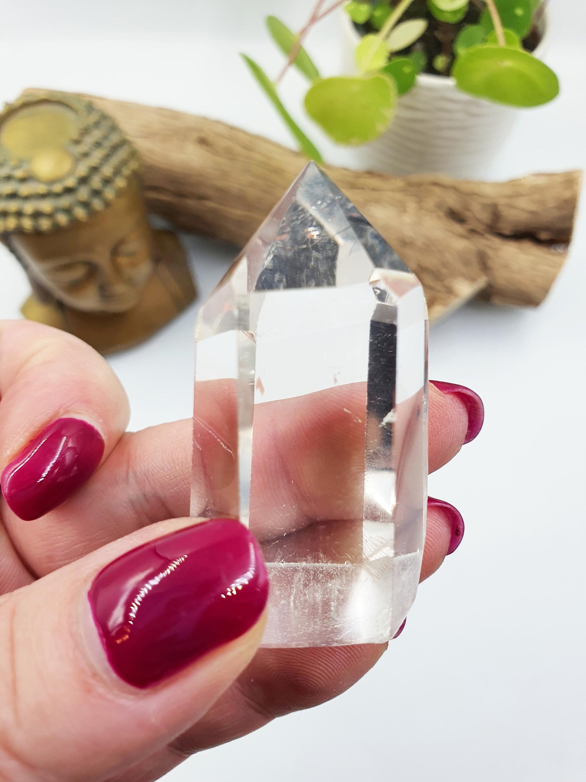 Little Clear Quartz Tower: Energy Amplifying Healing Crystal Point - 50g