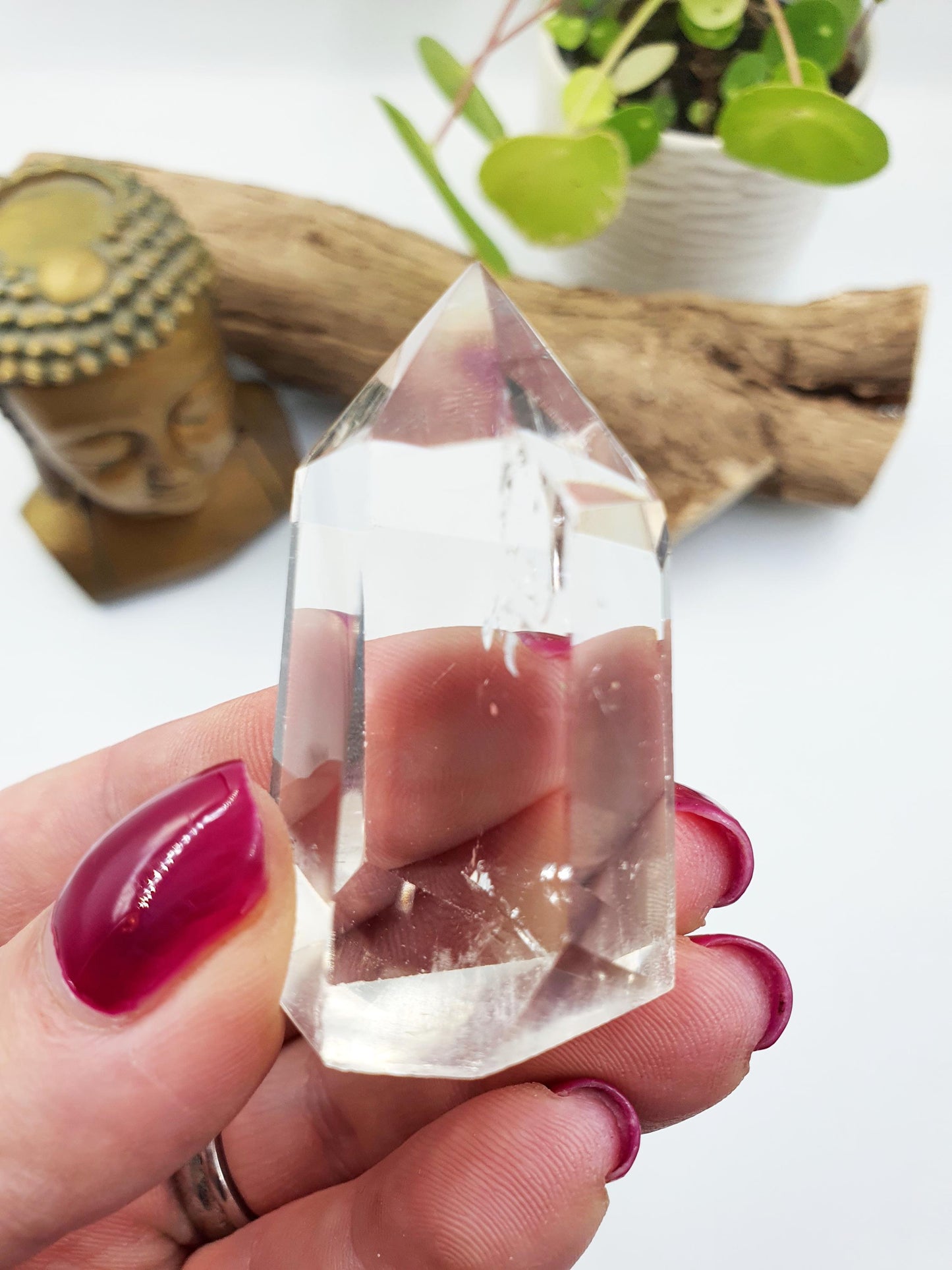 Little Clear Quartz Tower: Energy Amplifying Healing Crystal Point - 50g