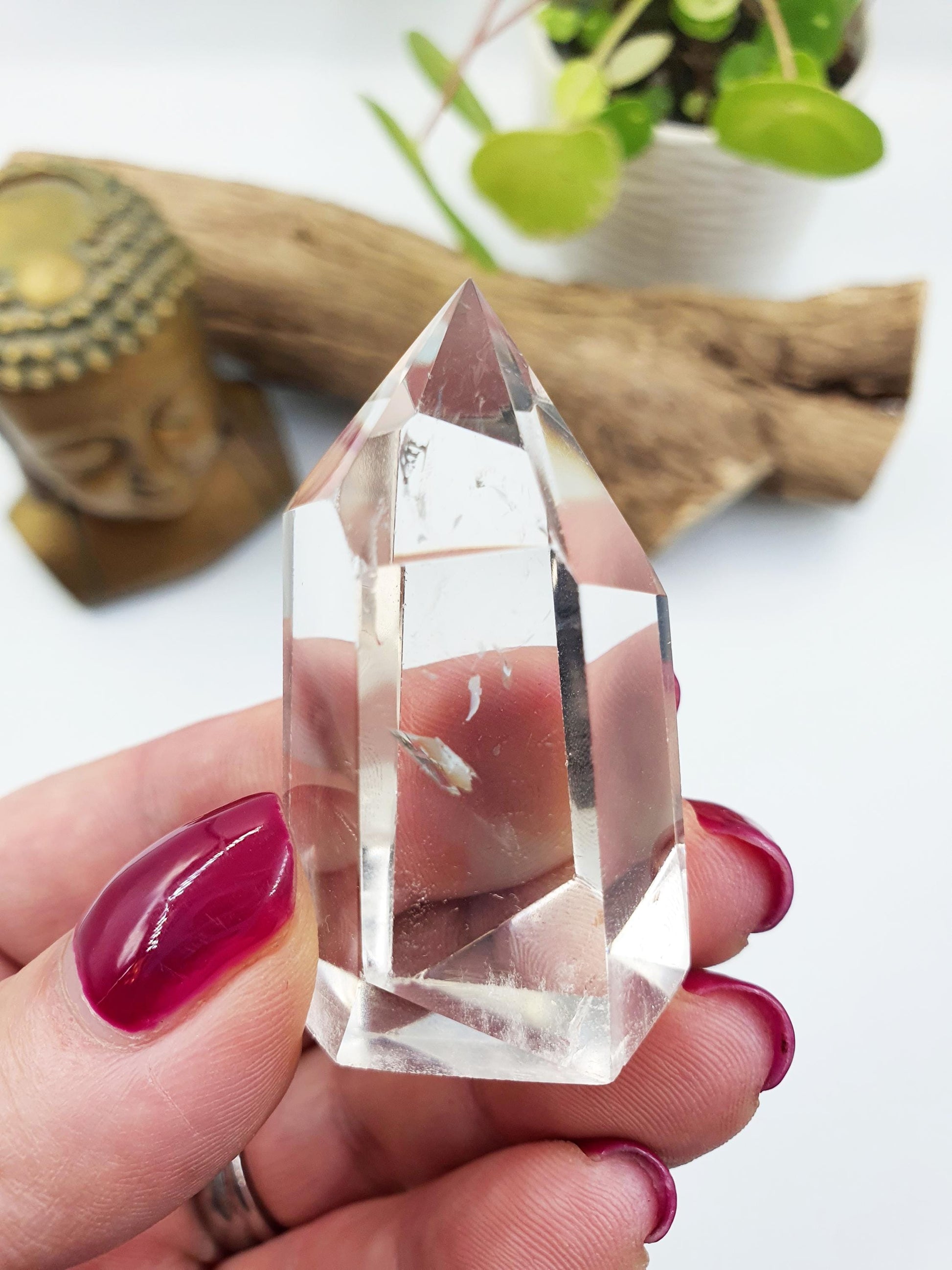 Little Clear Quartz Tower: Energy Amplifying Healing Crystal Point - 50g