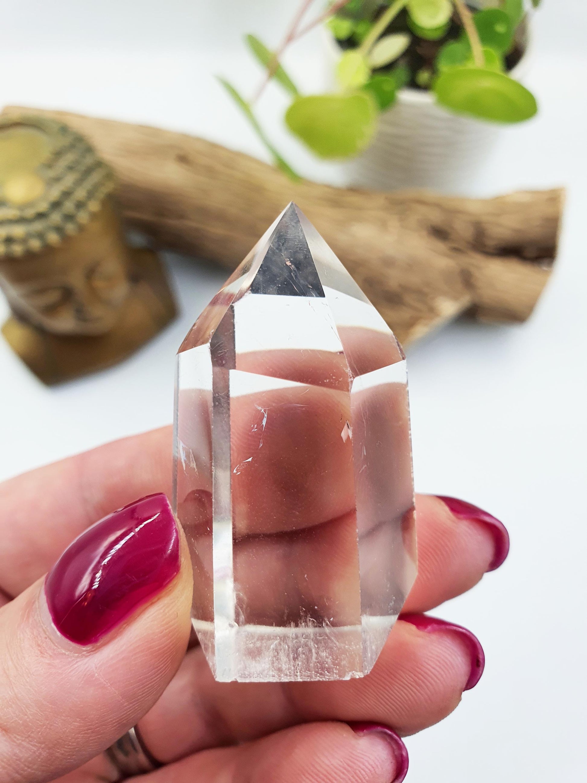 Little Clear Quartz Tower: Energy Amplifying Healing Crystal Point - 50g