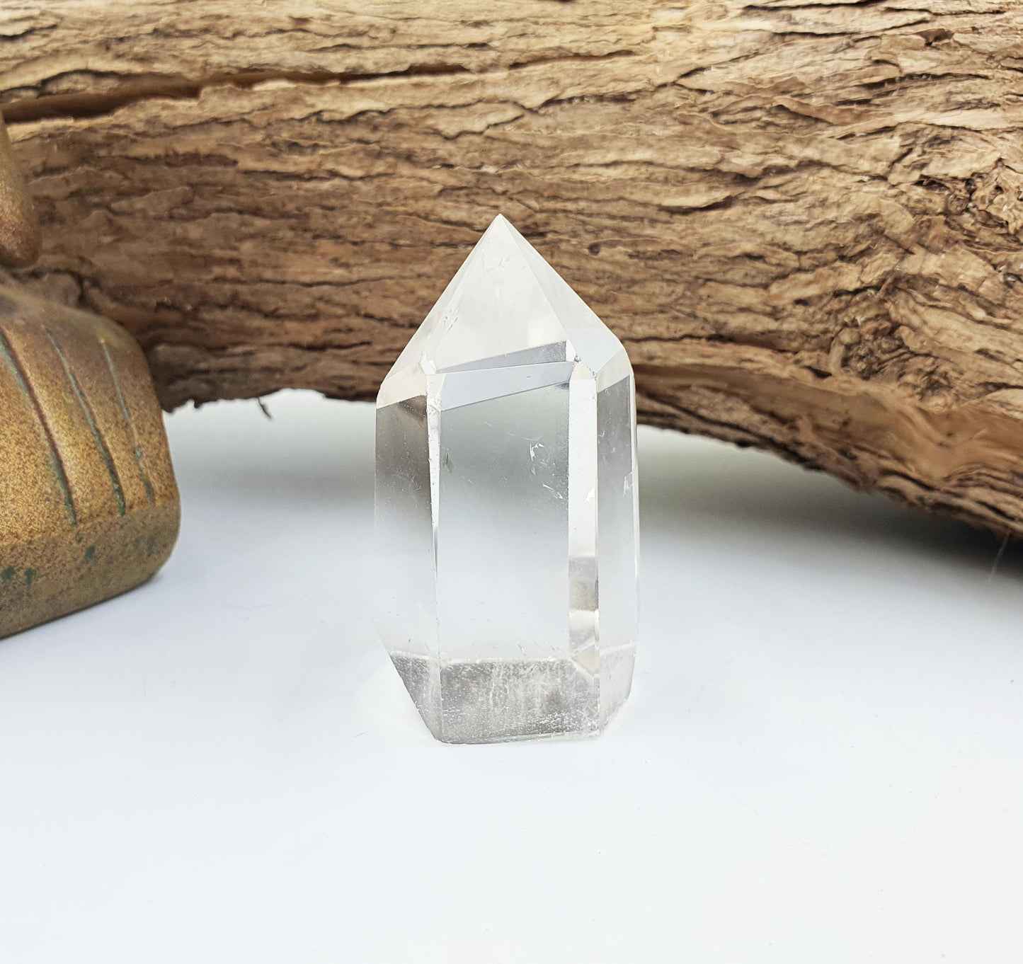 Little Clear Quartz Tower: Energy Amplifying Healing Crystal Point - 50g