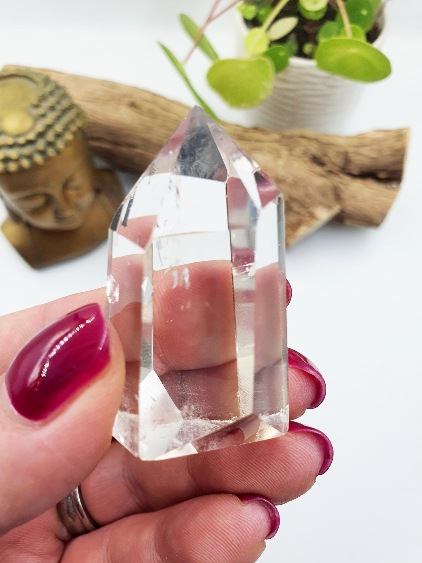 Little Clear Quartz Tower: Energy Amplifying Healing Crystal Point - 50g