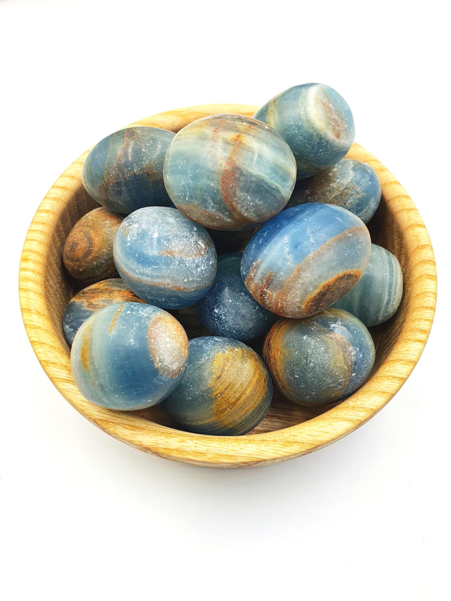 Blue Onyx Tumble Stone - Calming & Strength Healing Crystal